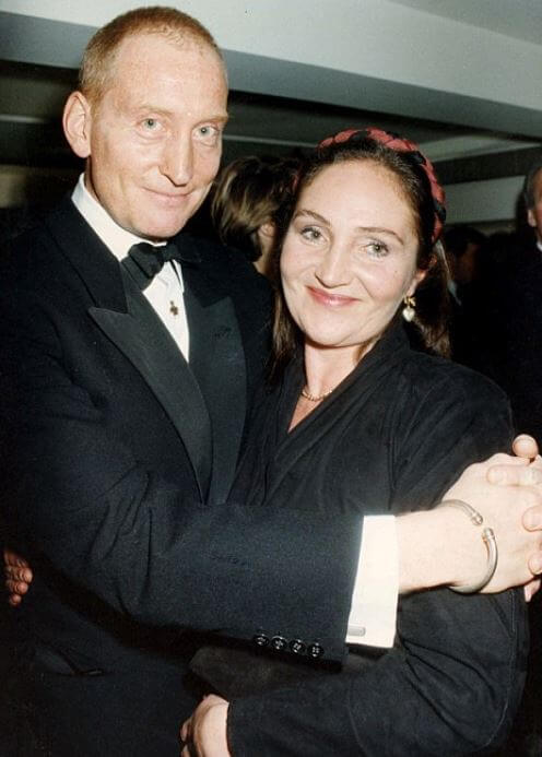 Joanna Haythorn with her ex-husband, Charles Dance.
